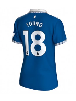 Everton Ashley Young #18 Heimtrikot für Frauen 2023-24 Kurzarm